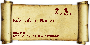Kövér Marcell névjegykártya